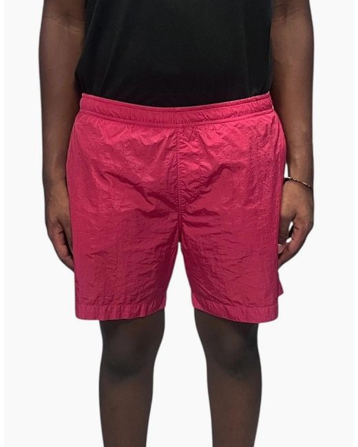 C P Company Red Eco-Chrome R Swim Short for men