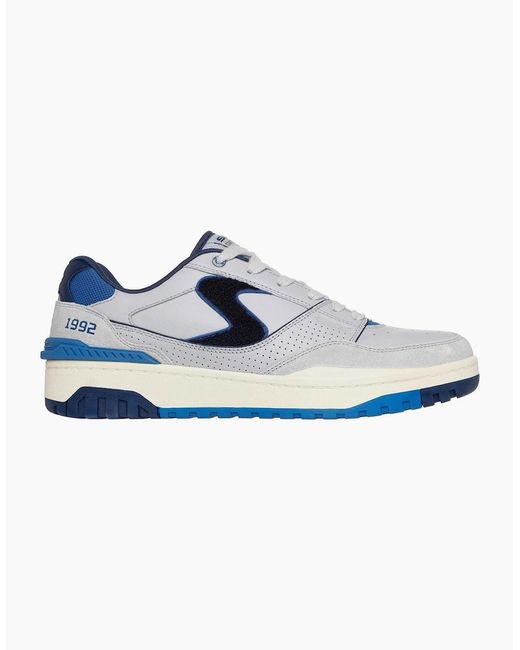 Skechers Blue S-1992 Leather Standard Trainers for men