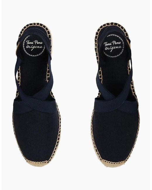 Toni Pons Blue Ter Wedge Heeled Espadrilles