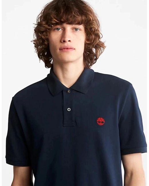 Timberland Blue Millers River Polo Shirt for men