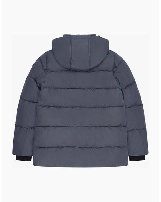 Reebok Blue Rb1577 Puffer Parka Jacket for men