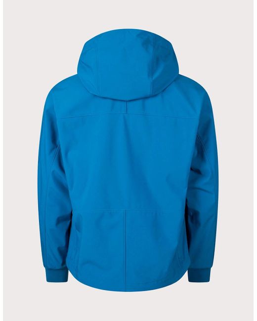C P Company Blue Shell-R Hooded Jacket for men