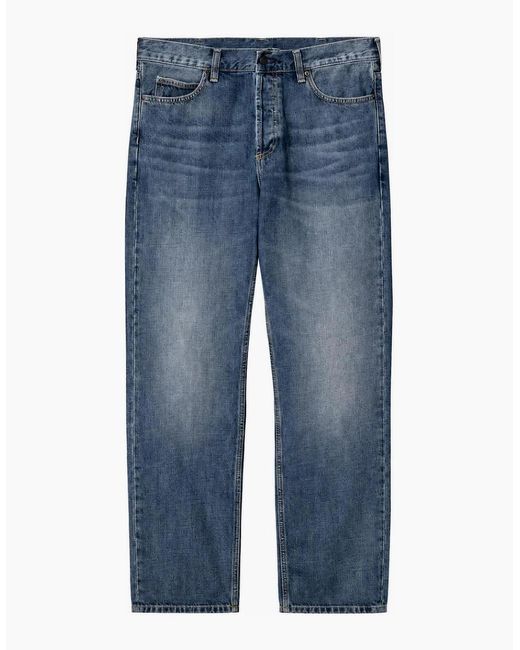 Carhartt Blue Marlow Pant Edgewood Denim Dark Used Wash for men