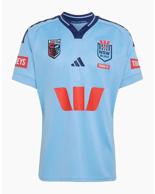 Adidas 2025/2026 Nsw Blues Rugby Shirt for men