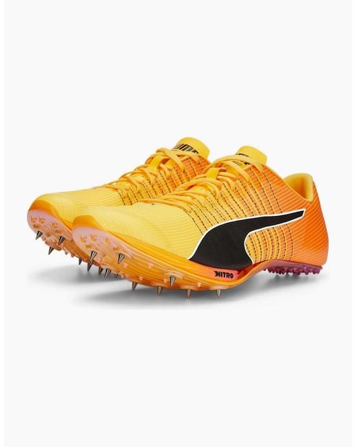 PUMA Yellow Evospeed Tokyo Nitro Running Spikes for men