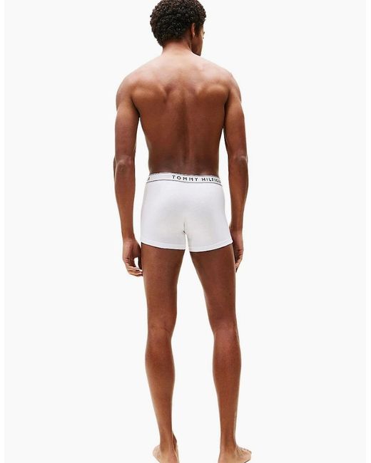Tommy Hilfiger Blue 3-Pack Retro Logo Boxer Trunks for men