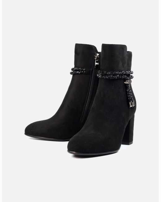 Lunar Black Fonda Ankle Boot Glx001