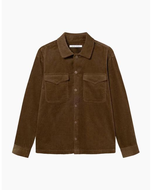 WOOD WOOD Brown Wwdavid Desert Palm Overshirt for men