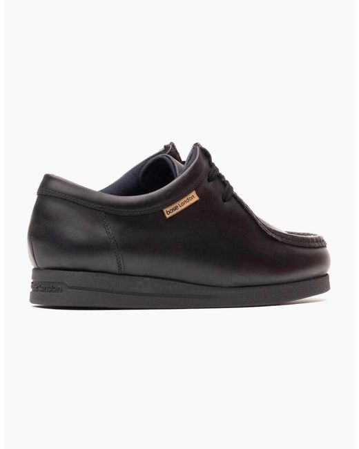 Base London Black London Koko Leather Moccasins Shoes for men