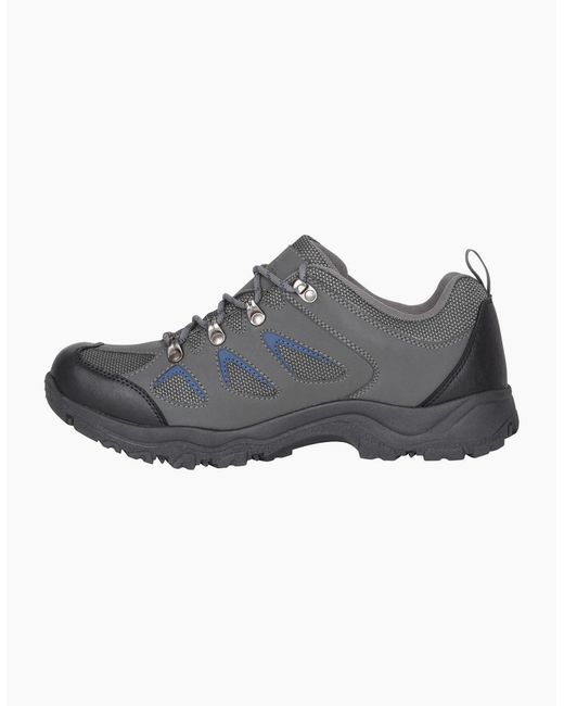 Mountain Warehouse Gray Adventure Waterproof Walking Shoes for men