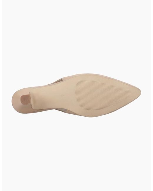 Hush Puppies White Nahla Kitten Slingback Court Shoes