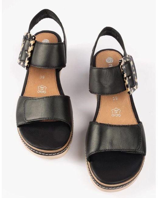 Remonte Black D2L53-00 Sandals