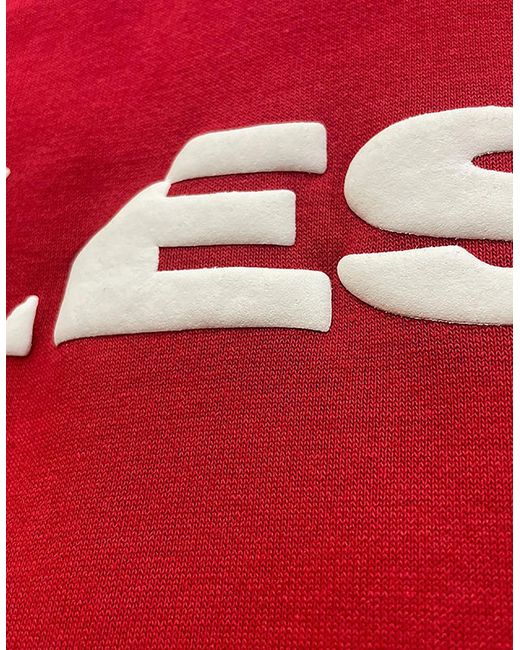 DIESEL Red Agnes Bro Sweat Hoodie Casual Hooded Top Sweatshirt Pullover Hoody for men
