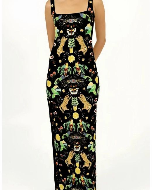 Oceanus Black Aurelia Maxi Dress
