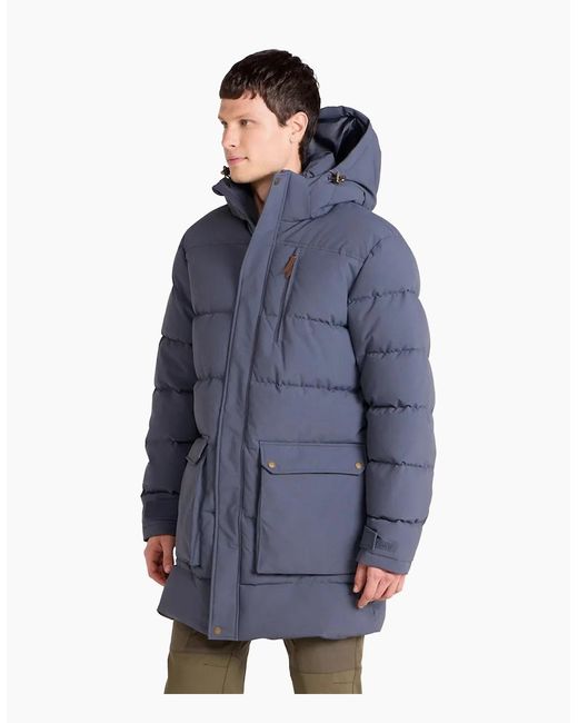 Mountain Warehouse Blue Digby Long Padded Parka for men