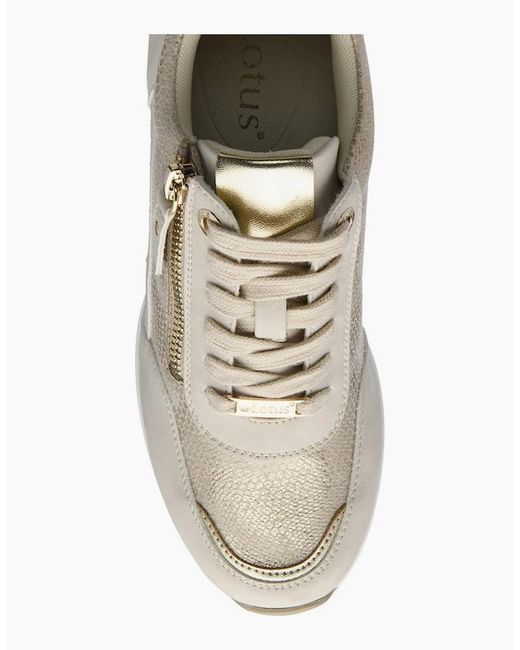 Lotus White Electra Trainers