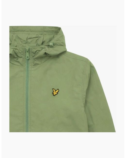 Lyle & Scott Green Lyle & Scott Water Resistant Hooded Jacket for men