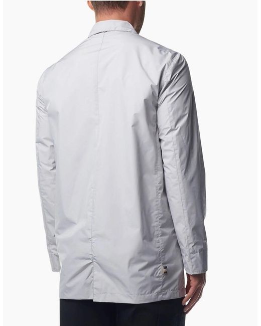 Aquascutum Gray Active Packable Trench Antarctica Jacket for men
