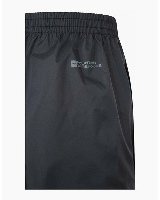 Mountain Warehouse Blue Downpour Waterproof Trousers for men