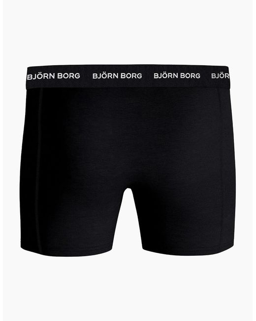 Björn Borg Black 3-Pack Classic Logo Boxer Briefs for men