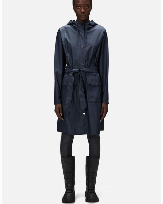 Rains Blue Curve Jacket
