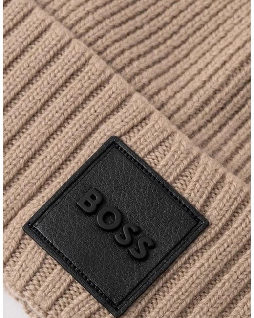 Boss Natural Boss Flavio Beanie Hat Light for men