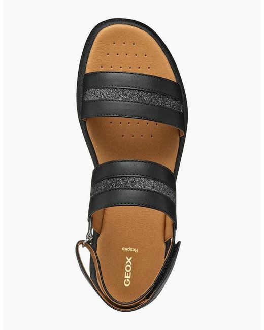 Geox Black D Camalei Sandals