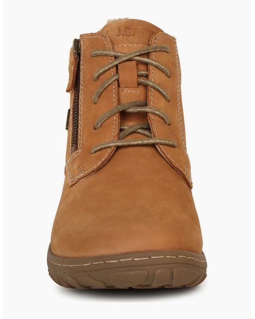 Josef Seibel Brown Ruby 54 Waterproof Ankle Boots