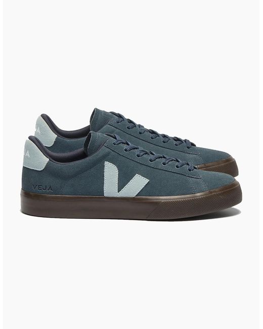 Veja Blue Campo Suede Trainer Nautico/Steel/Eagle for men