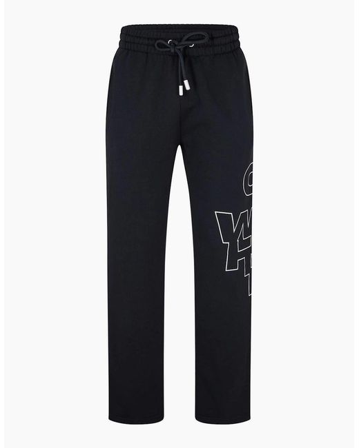 Off-White c/o Virgil Abloh Blue Outline Arrow Graphic Print Sweatpants for men