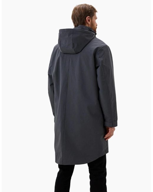 Fred Perry Gray Gunmetal Bonded Parka Jacket for men