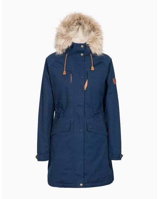 Trespass Blue Ladies Faithful Waterproof Jacket