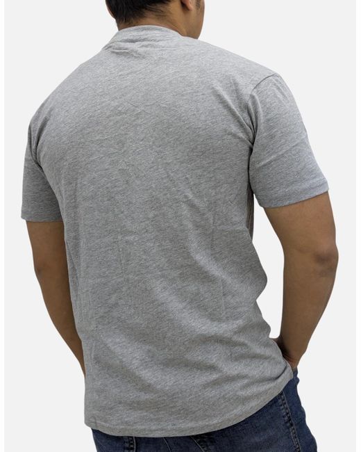 PUMA Gray Essentials Logo T Shirts Crew Neck Pullover Casual Cotton Sports Tee for men