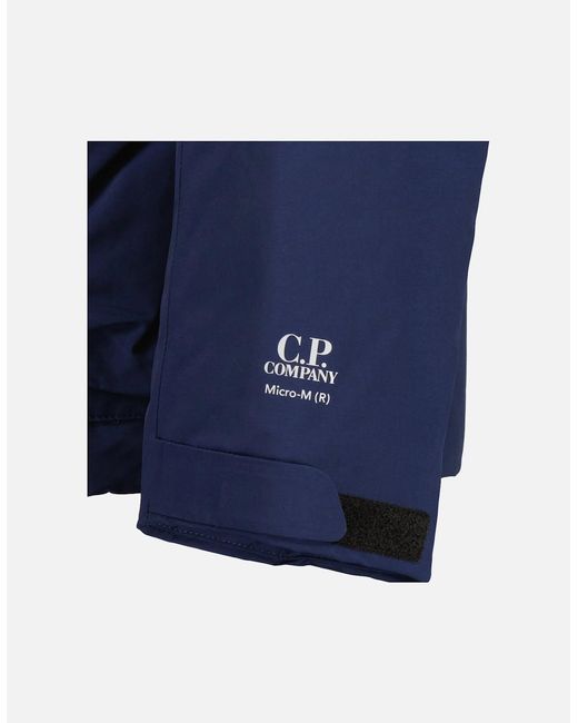C P Company Blue Micro-M Down Field Jacket for men