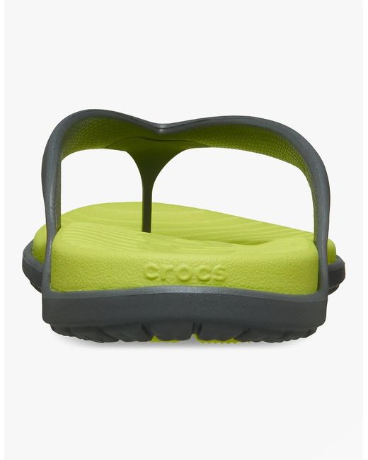 CROCSTM Green Coast Flip Flip-Flops Slate/Citrus for men