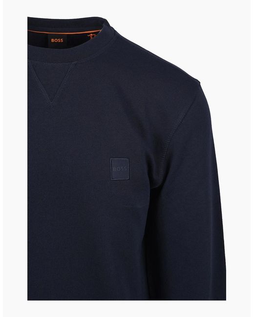 Boss Blue Boss Westart Sweatshirt Dark for men