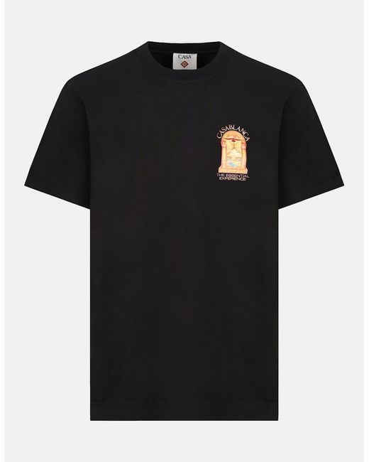 Casablanca Black Hermons Mirage Arch Classic T-Shirt for men