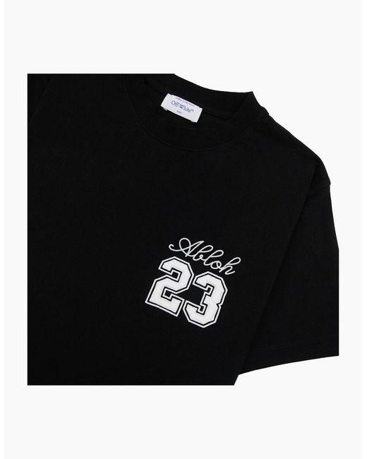 Off-White c/o Virgil Abloh Black Off 23 Logo Slim S/S T Shirt for men