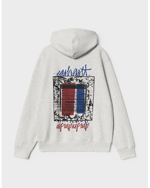 Carhartt White Wip Stereo Hooded Sweatshirt Ash Heather for men