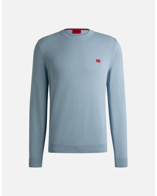 Boss Blue San Cassius-C1 Knit Jumper, Open for men