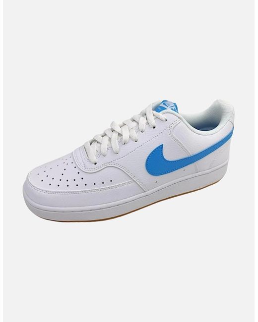 Nike Blue Court Vision Low Trainers Low Cut Lace Up Running Sneakers 80's for men