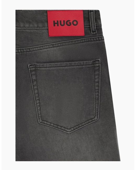 Boss Gray Tapered Fit Five Pocket Jeans for men