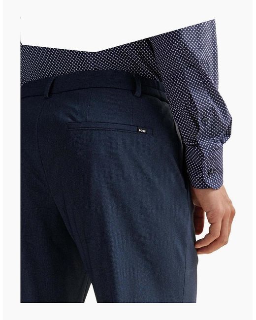 Boss Blue Genius J Cw Wg 241 Slim Fit Trousers for men