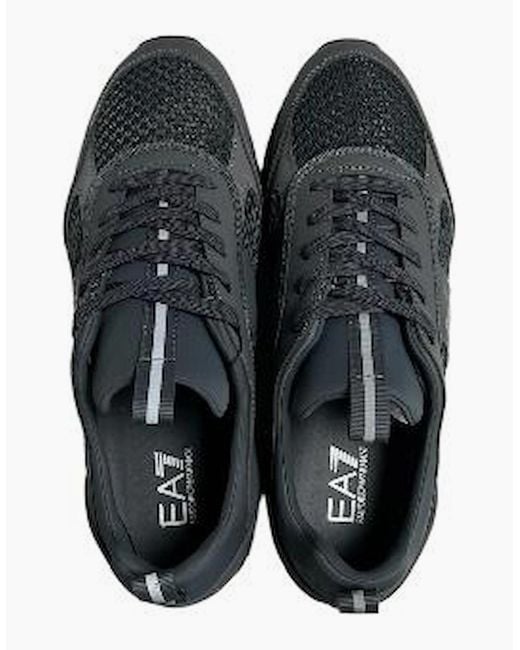 EA7 Black Laces Trainer for men