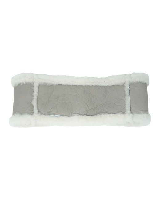 Parajumpers Gray Shearling Band Hat Stone Accessory