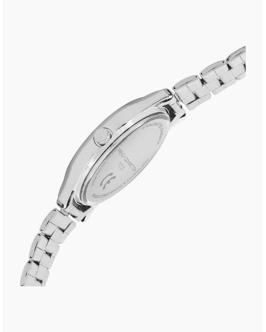 French Connection Blue Connection Case Round Shape Strap Quartz Watch for men