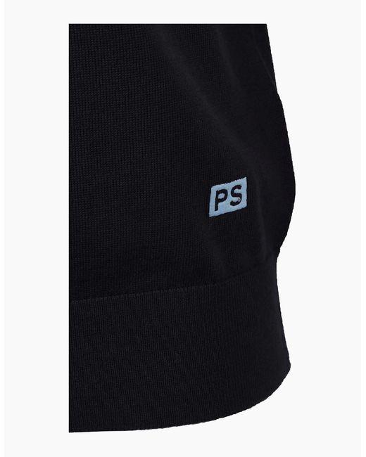 Paul Smith Black Sweater Ss Polo for men