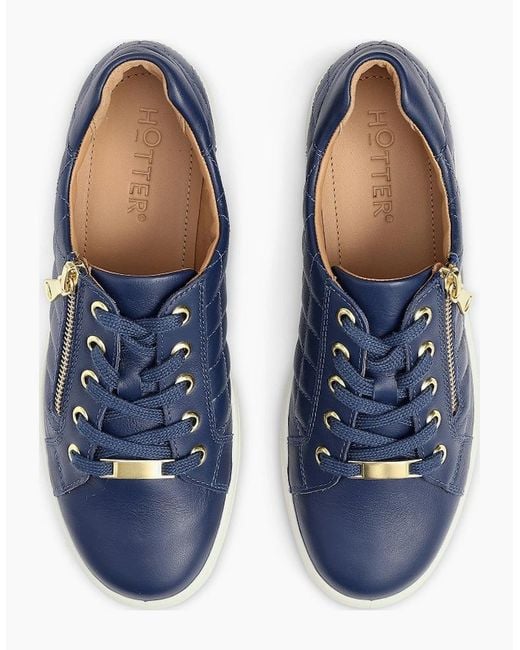 Hotter Blue Wonder Wide Trainers