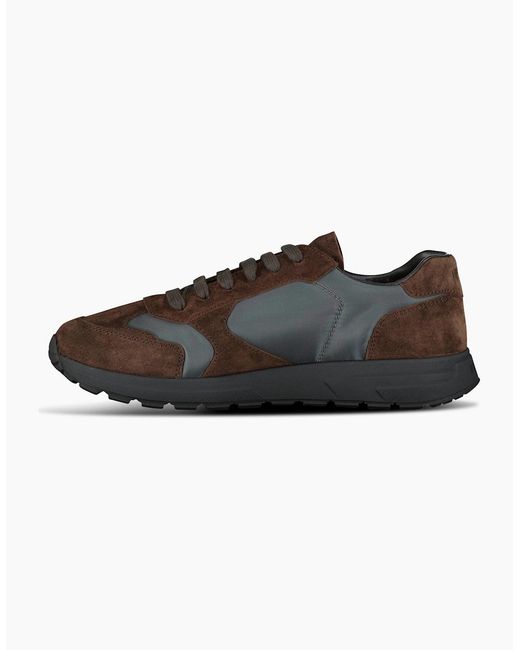 Prada Black Prax 2.0 Re-Nylon & Suede Sneakers for men