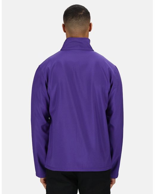 Regatta Purple Standout Ablaze Printable Soft Shell Jacket for men